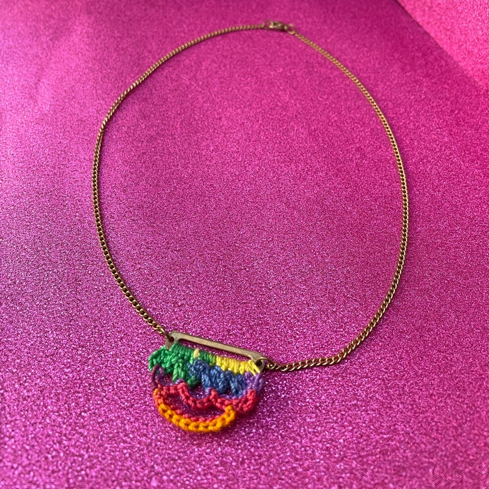 🌈 Delicate Rainbow Necklace 🌈